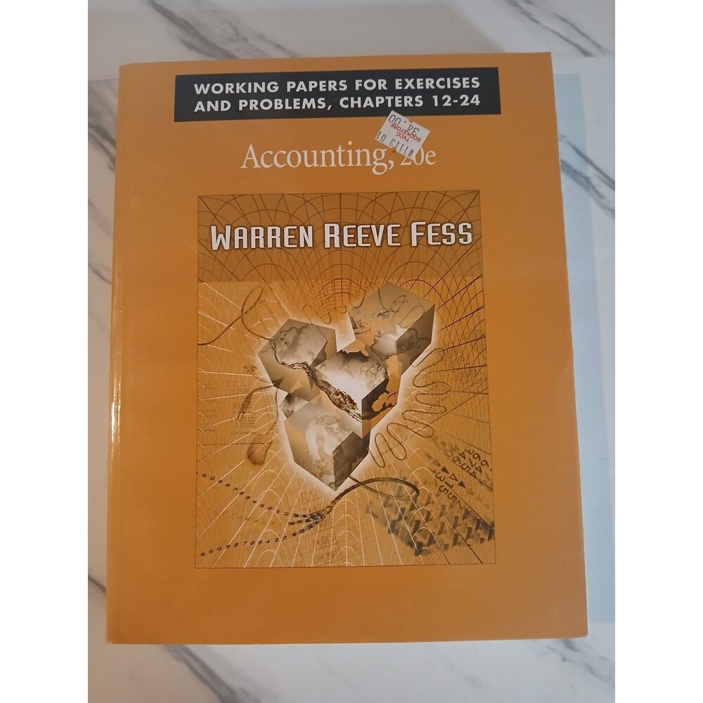 Accounting 20e: Working Papers for Exercises and Problems Chapters 12-24